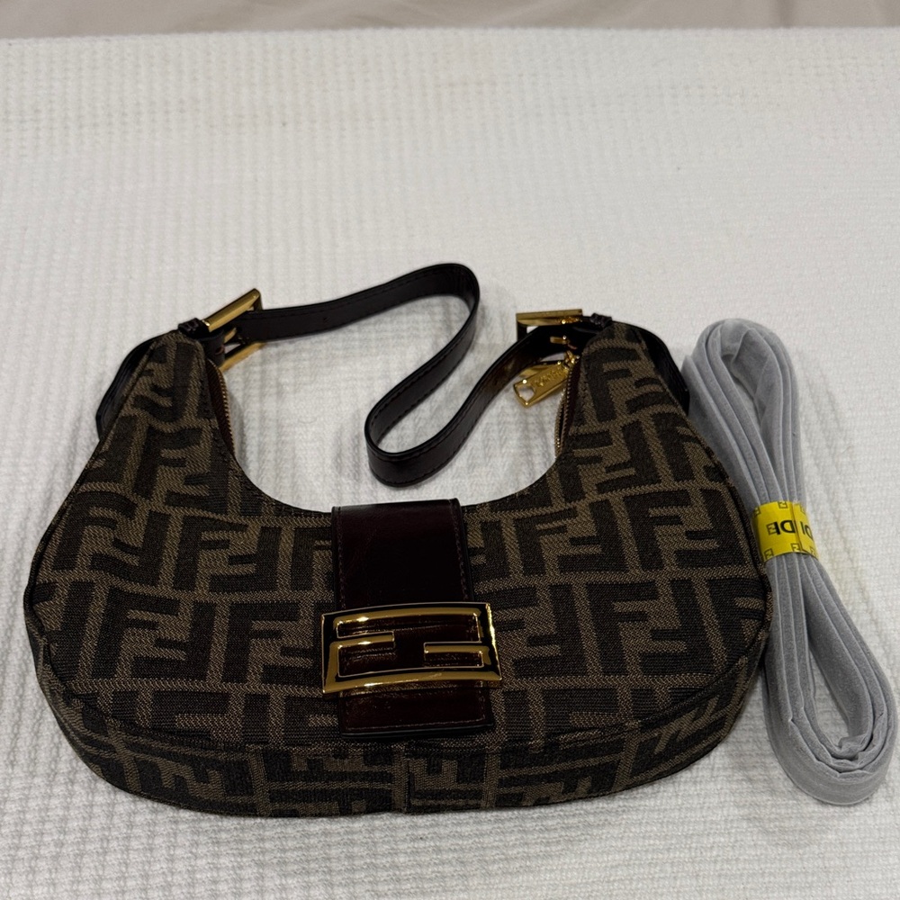 Fendi Dark Brown Monogram Shoulder Bag